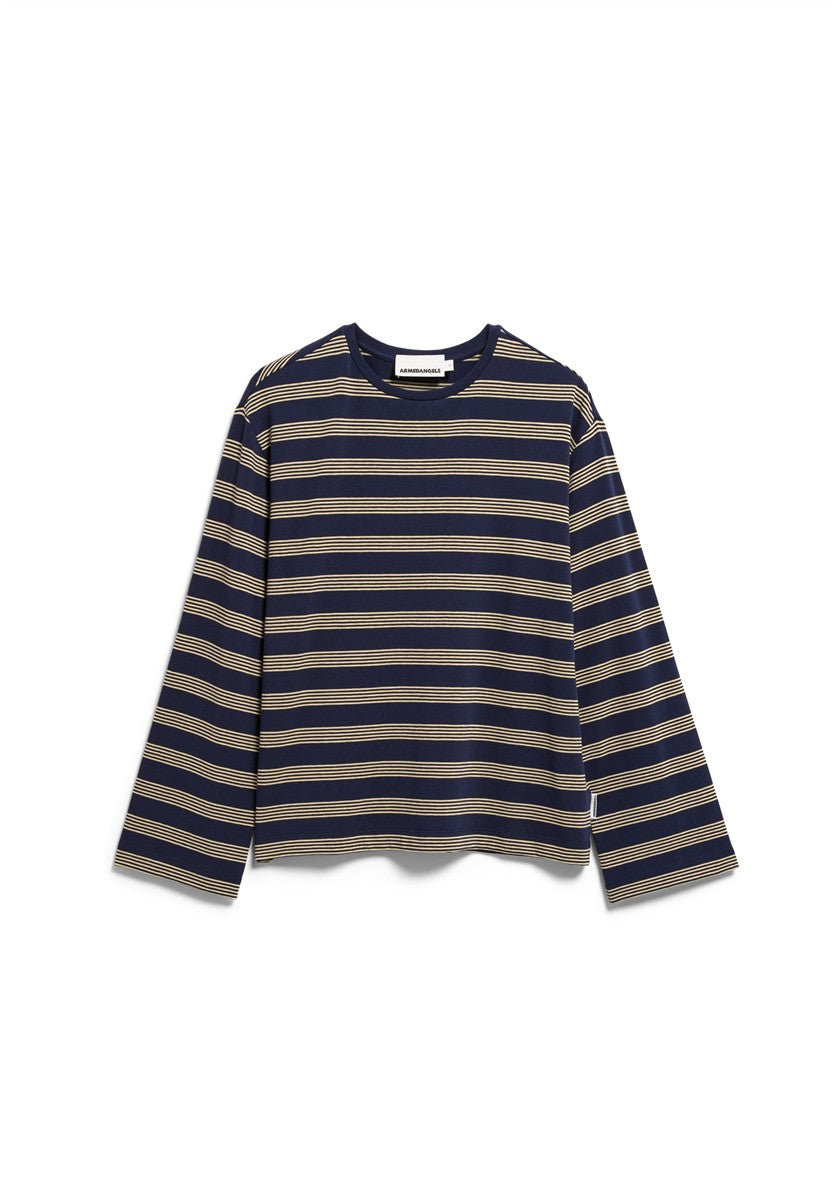 marlowe nature Marynaa Fine Stripe Longsleeve Shirt tinted navy