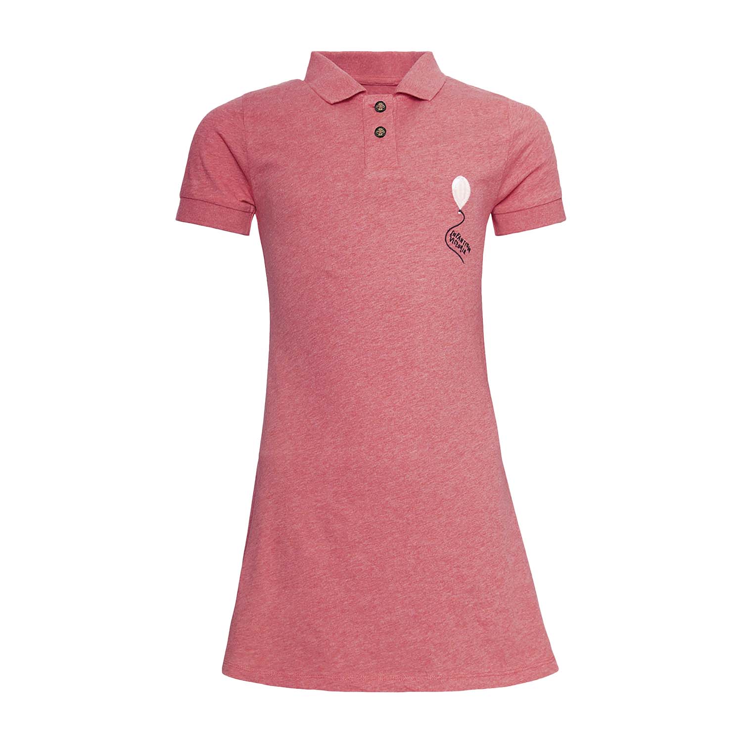 Infantium Victoria Red Polo Dress Kleid Gr.116 rot Bio-Baumwolle