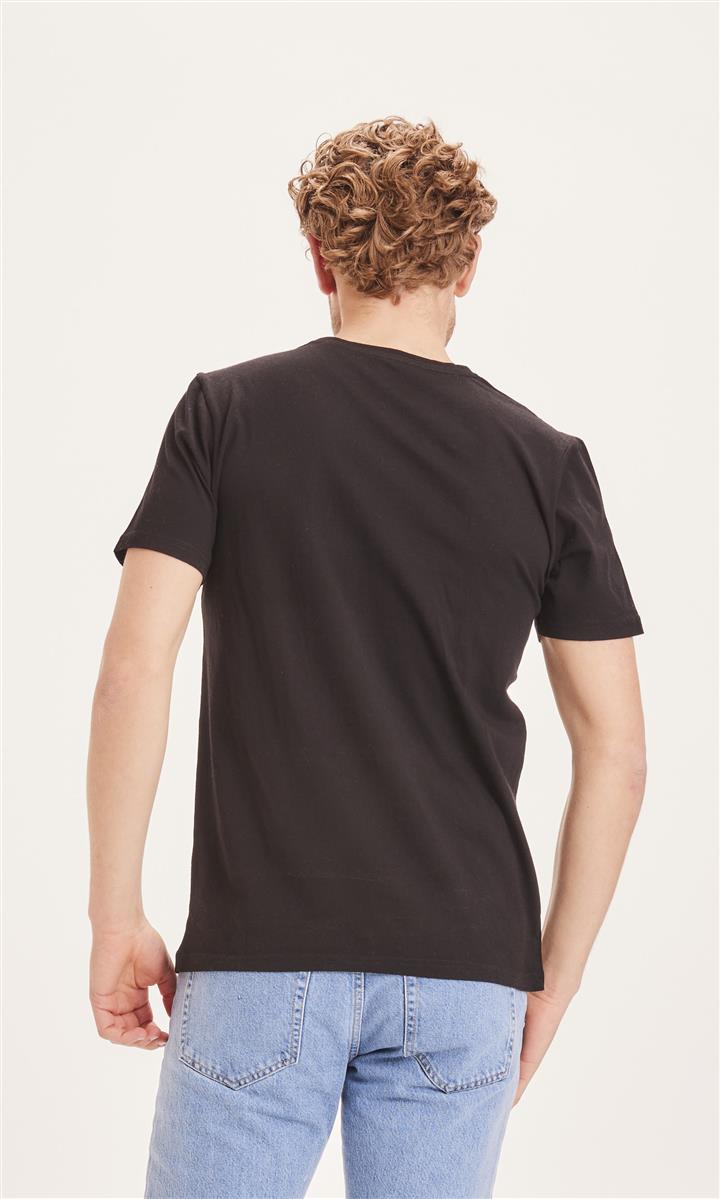 KnowledgeCotton Basic T-Shirt-Vegan dark grey melange S Bio