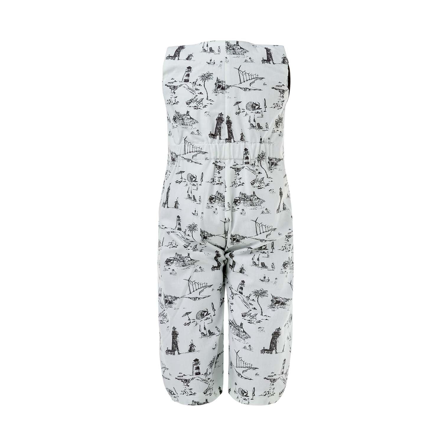 Infantium Victoria Pleated Baby Jumpsuit Overall Mint Baumwolle