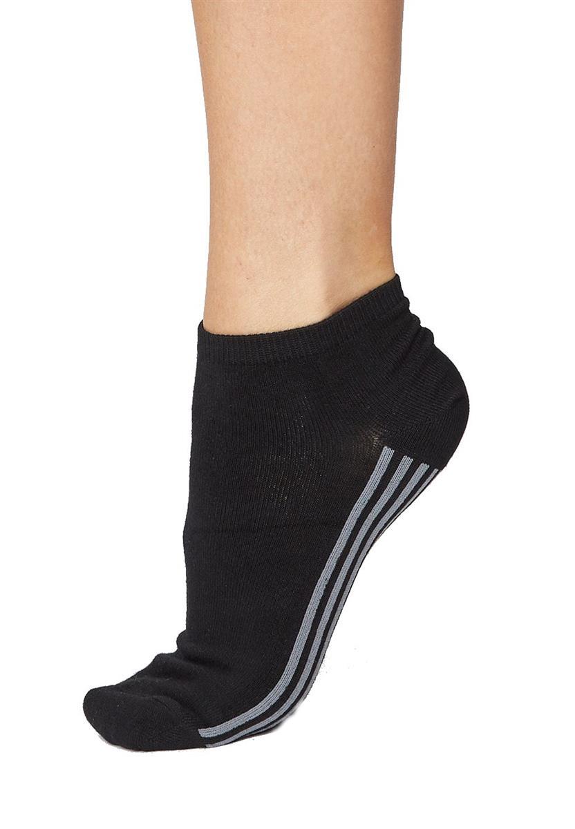 Thought Solid Jane Ankle Socks Sneaker Socken black Bambus