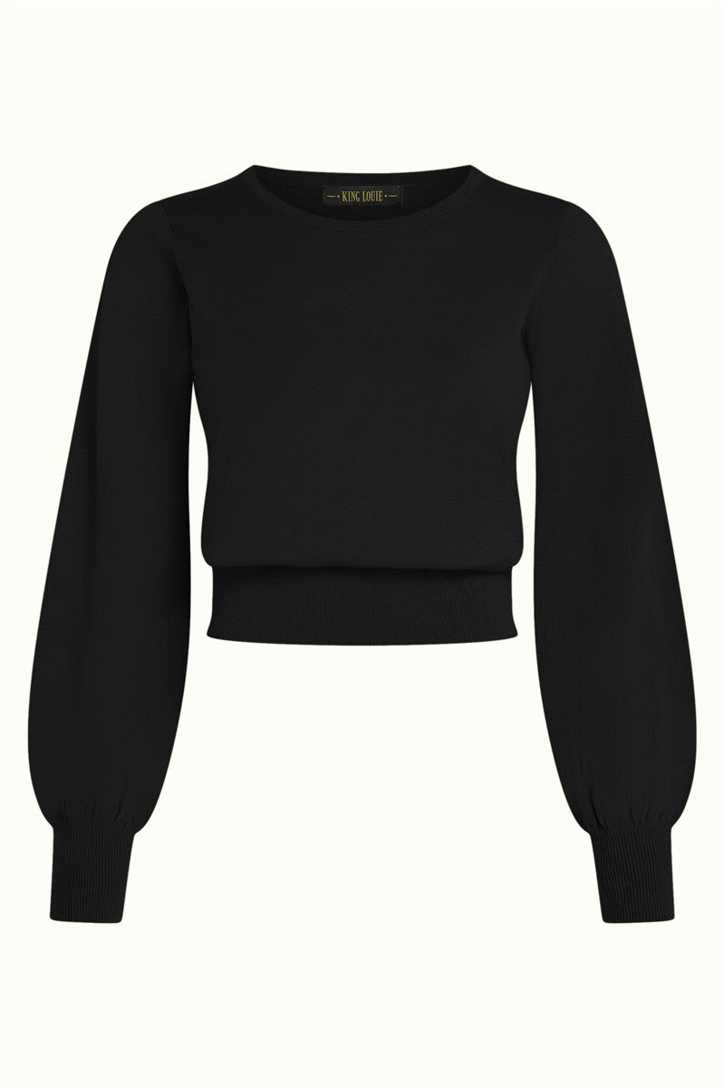 marlowe nature Bell Top Club Pullover schwarz Bio