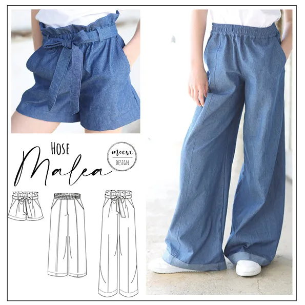 Moeve Design Malea Schnittmuster Hose 86-164 Palazzo