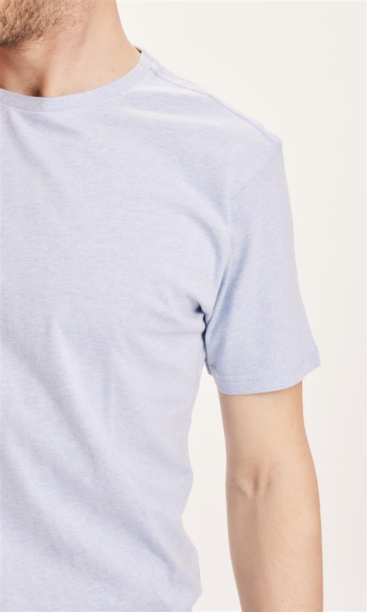 KnowledgeCotton Basic T-Shirt-Vegan dark grey melange S Bio