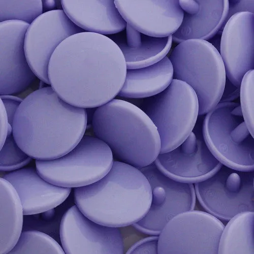 Kam Snaps Plastic Snaps C202 Druckknöpfe Lavendel 50 Sets glänzend