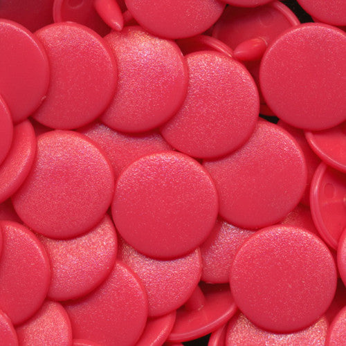 Kam Snaps Plastic Snaps B33 Druckknöpfe Pink 50 Sets matt