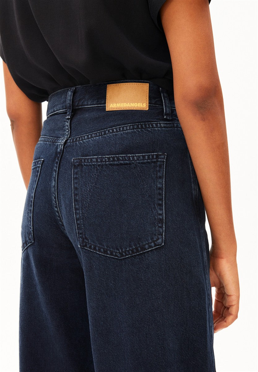 marlowe nature Baarly High Waist Barrel Jean fluid ink Bio