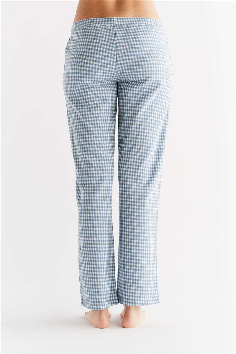 Marlowe Nature Jacquardhose Schlafanzughose denimblau-natur