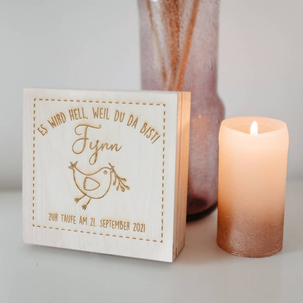 Pantolinos Geschenkboxen Taufe Geschenkbox Holz