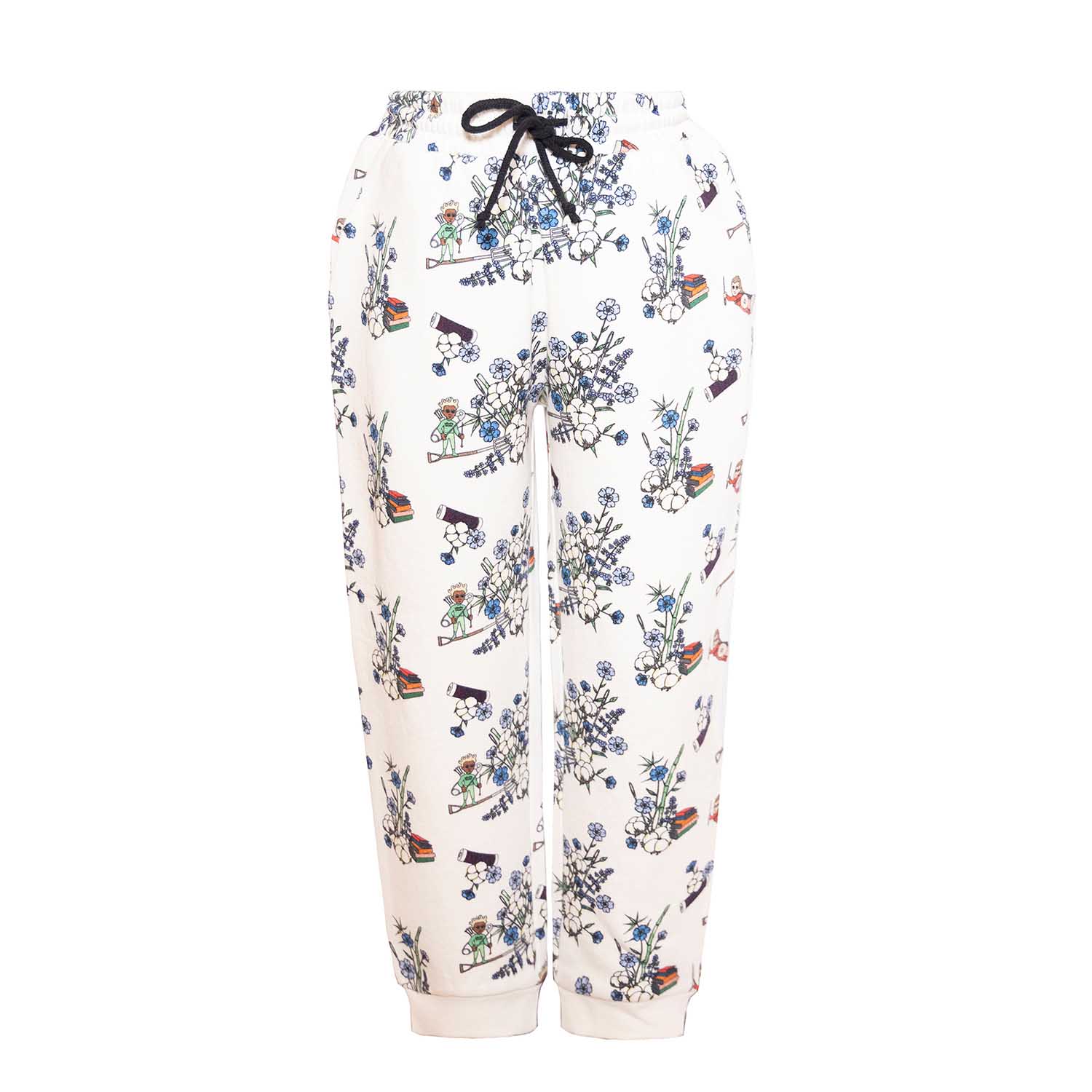 Infantium Victoria Sweatpants Weiß Floral Bio Gr.116