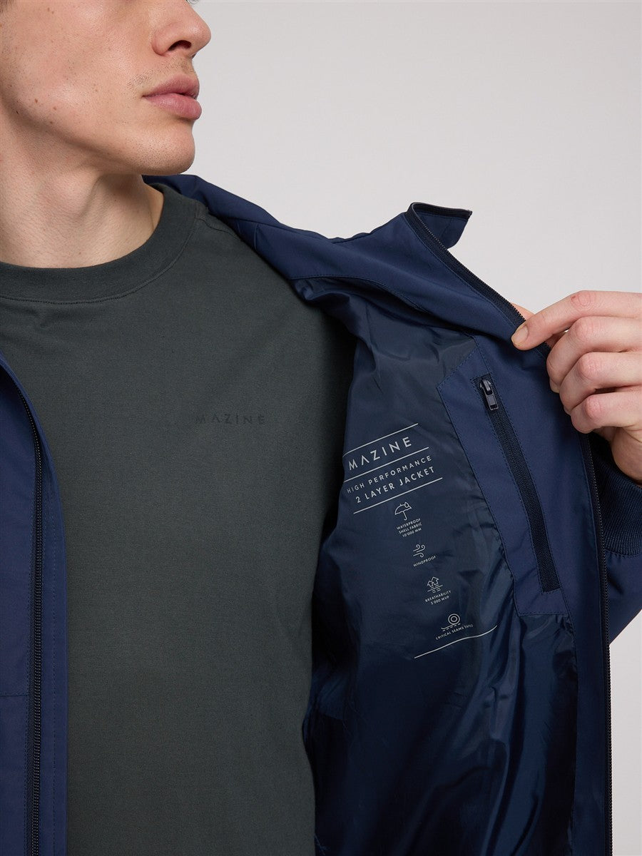 marlowe nature Rain Blouson Regenjacke mood blue recycelt