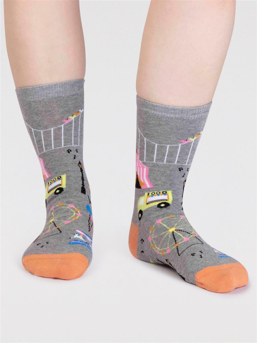 Thought Genevieve Fairground Socken grey marle 37-41