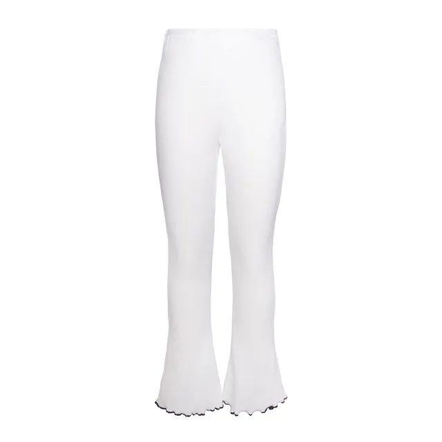 Infantium Victoria White Flare Leggings Weiß Bio-Baumwolle