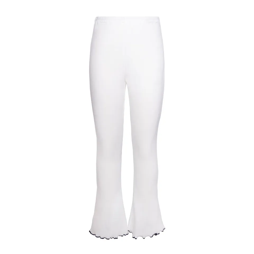 Infantium Victoria White Flare Leggings Weiß Bio-Baumwolle