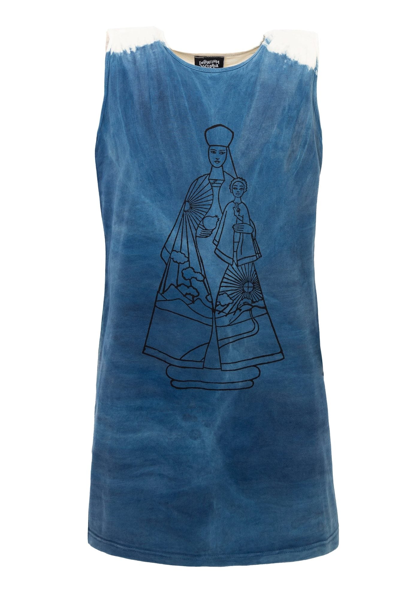 Infantium Victoria Artisanal T-Shirt Dress Kleid Indigo Baumwolle