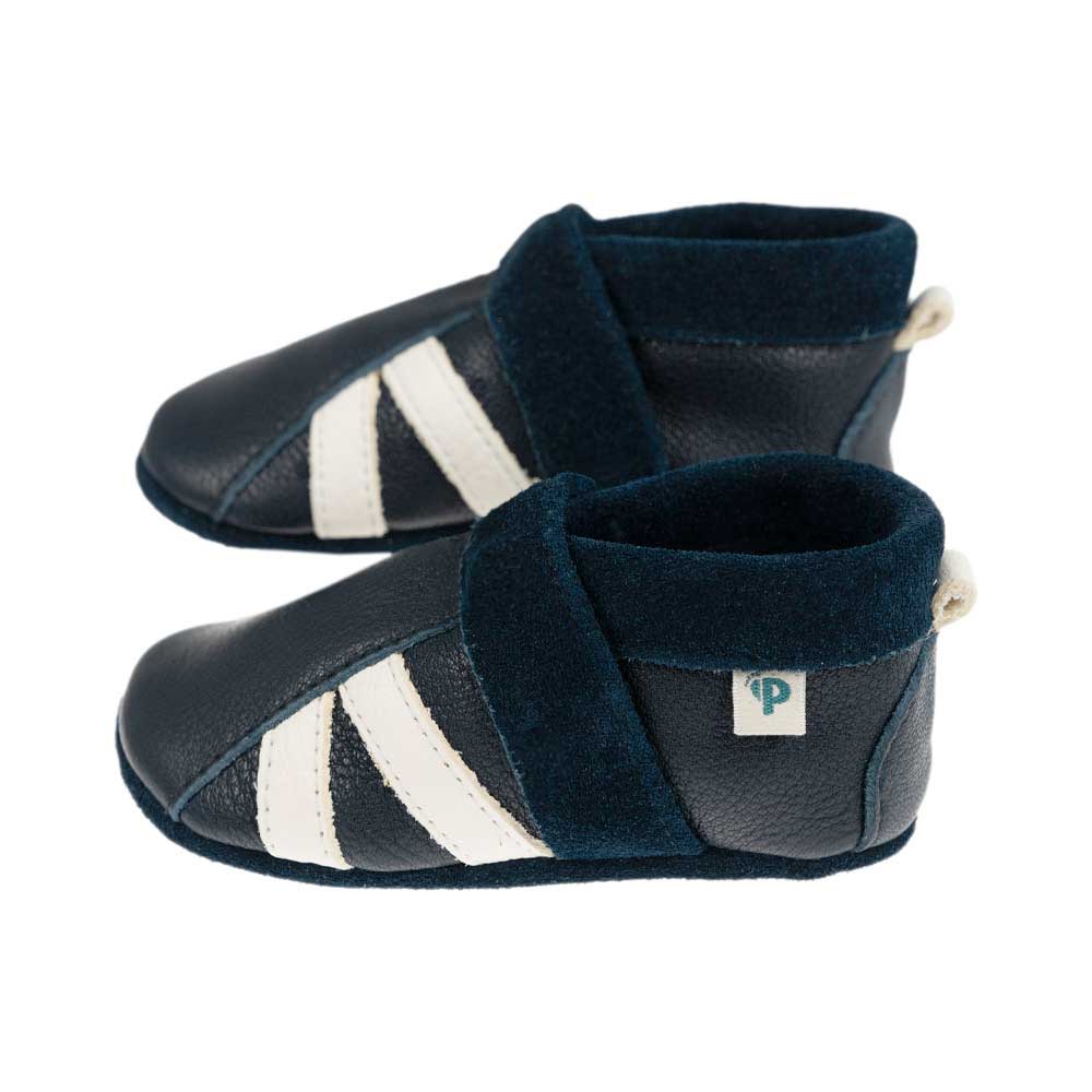 Pantolinos Sporto Krabbelschuhe uni Naturleder schlicht