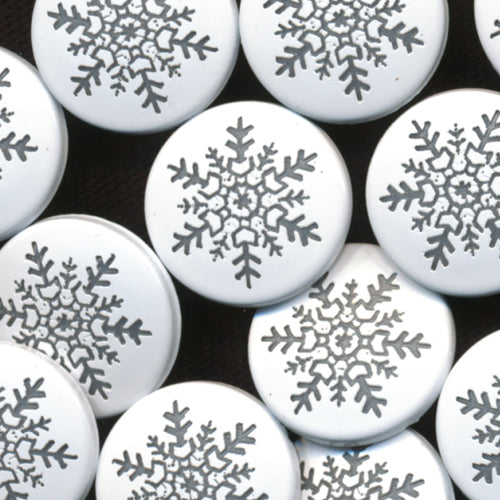 Kam Snaps Plastic Snaps Snowflake Druckknöpfe 25 Sets
