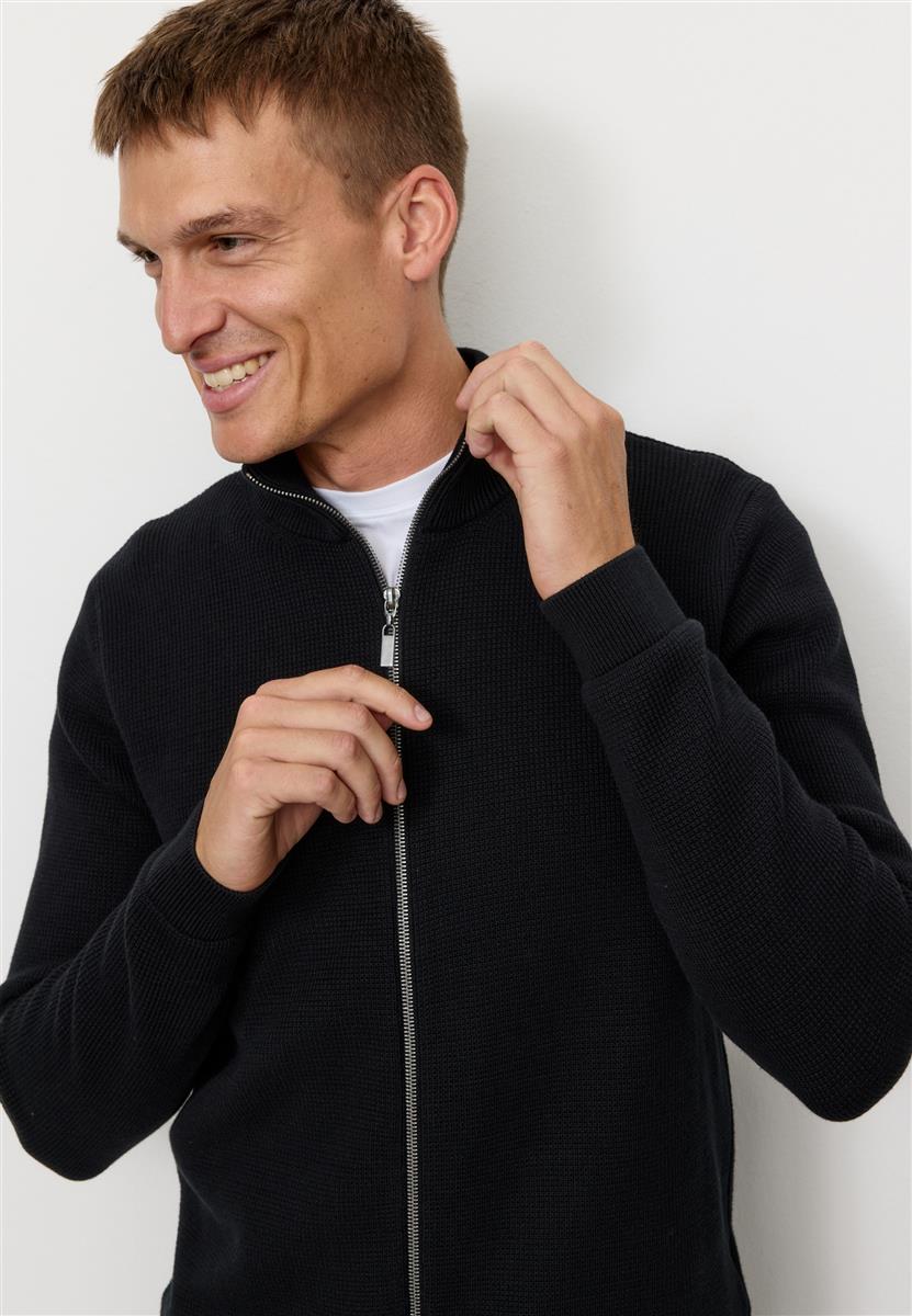 marlowe nature Tarragon Cardigan black S 100% Bio-Baumwolle Strick