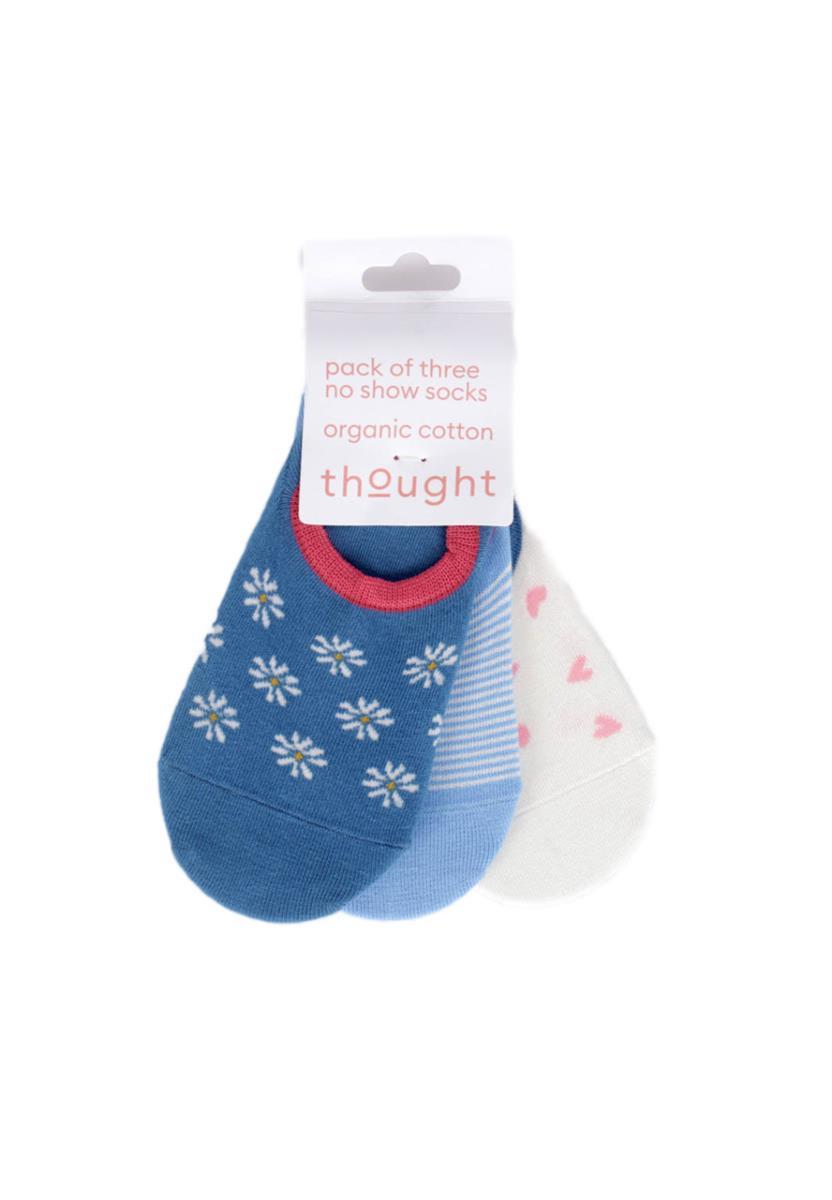 marlowe nature Patterned Organic Cotton No-Show Socken multi