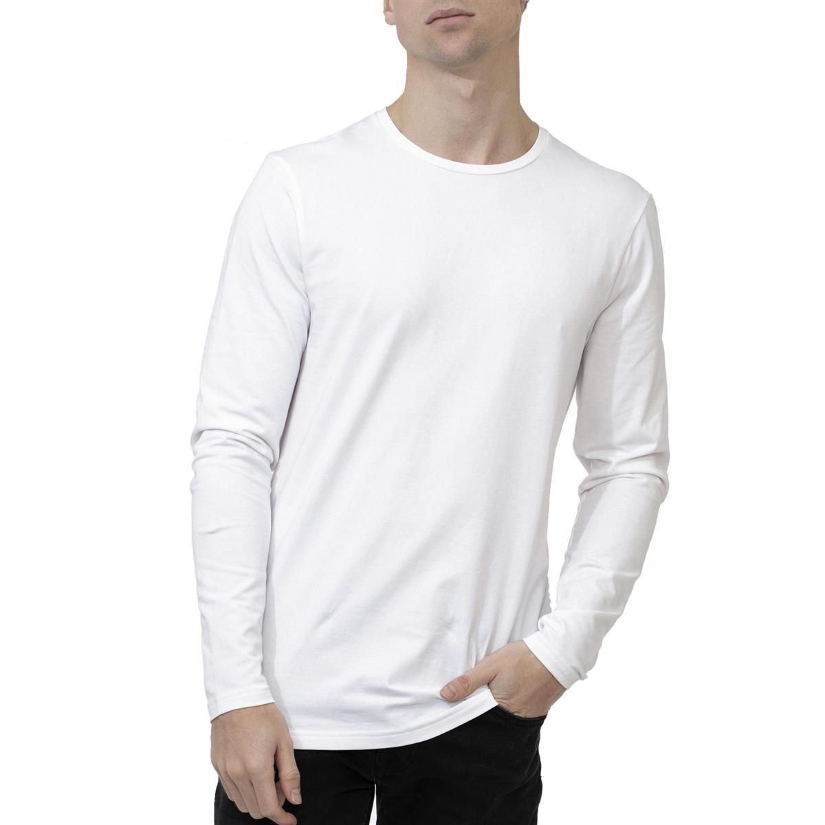 Bread & Boxers Men Long Sleeve Shirt Bio white