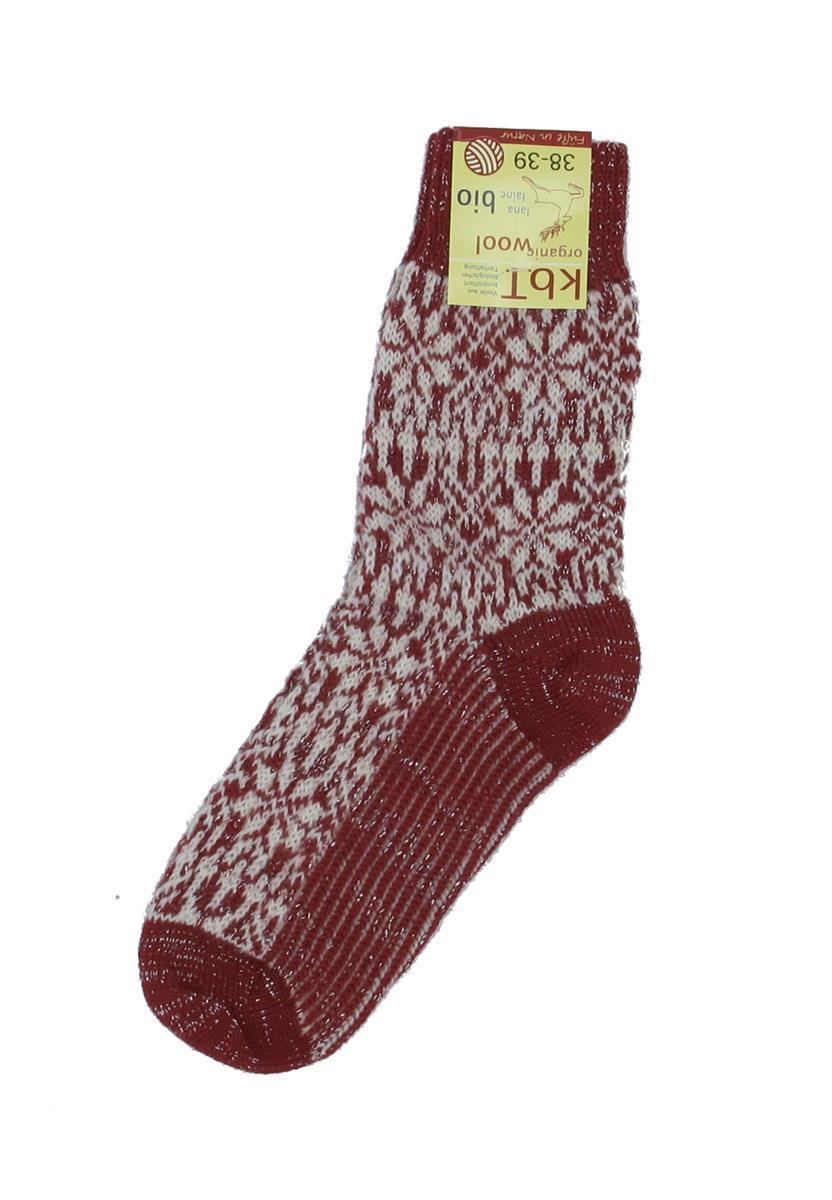 Marlowe Nature Norweger Sternemuster Wollsocken blau/grau