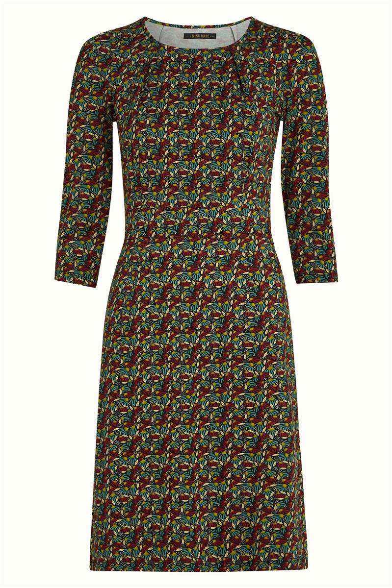 marlowe nature Mona Dress Mirth Kleid rhubarb red floral