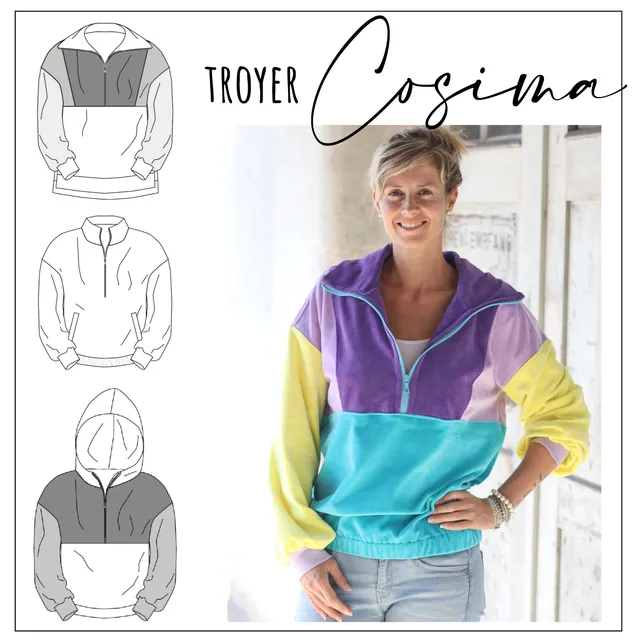 Moeve Design Damen Schnittmuster Troyer Cosima Gr. 32-52 Oversize