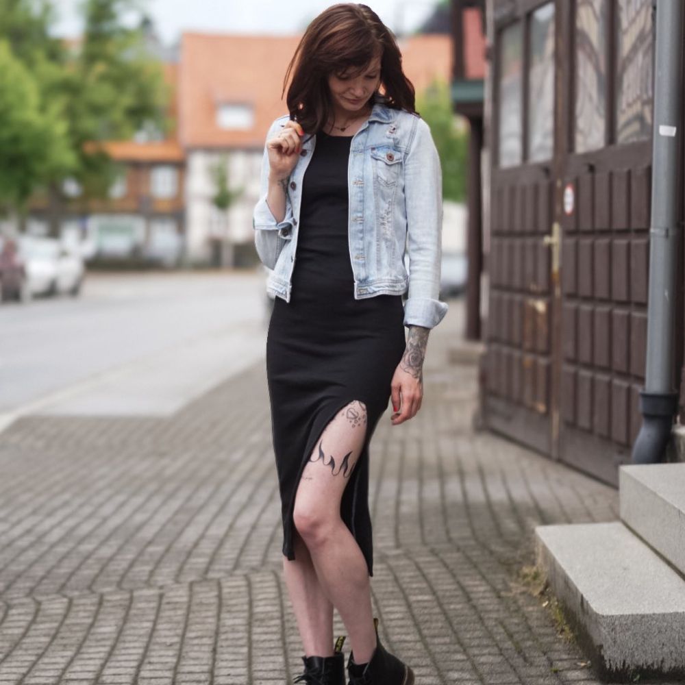 Moeve Design Riblyna Kleid Schnittmuster EU 32-52 Rippjersey