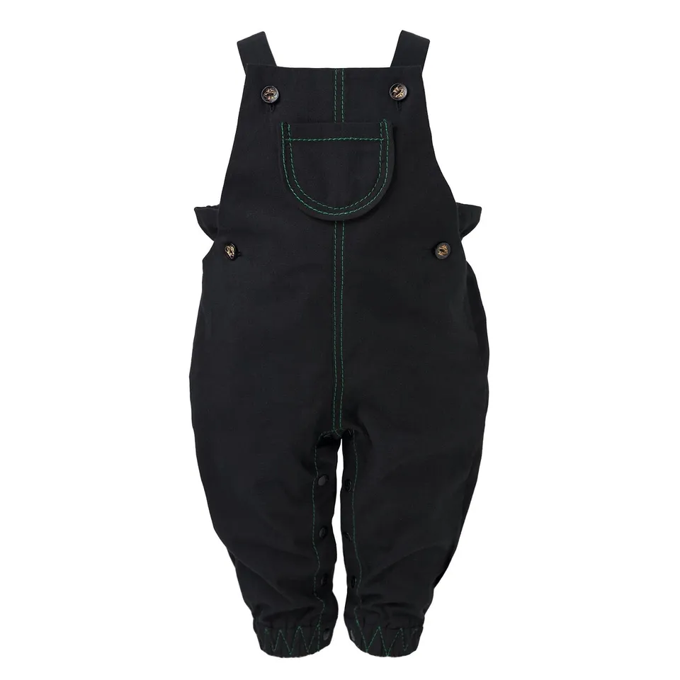 Infantium Victoria Baby Black Playsuit Overall schwarz