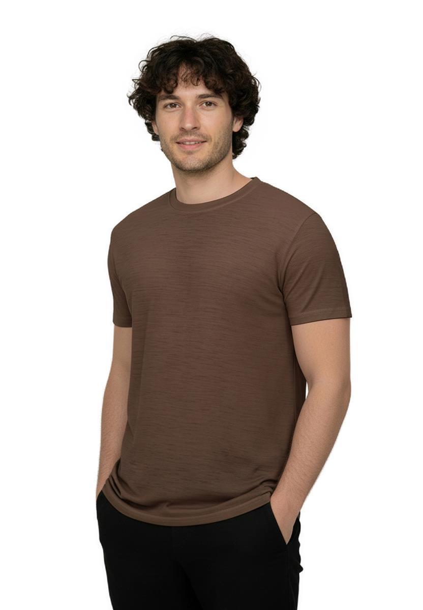 marlowe nature Basic Loom Shirt earth wood Merinowolle