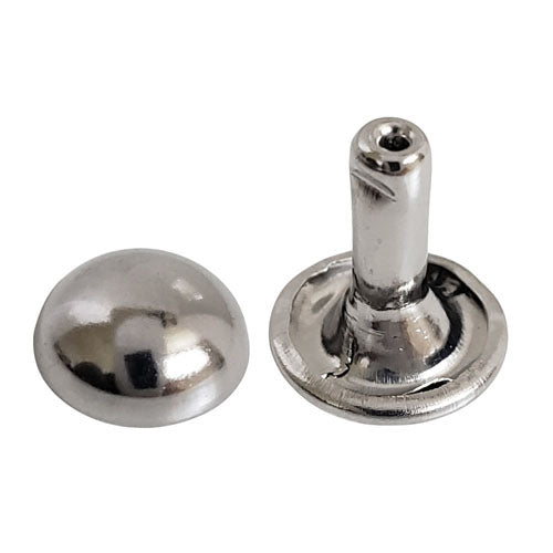Kam Snaps Rivets Dome Rivets 8mm Silber 50 Sets Nieten