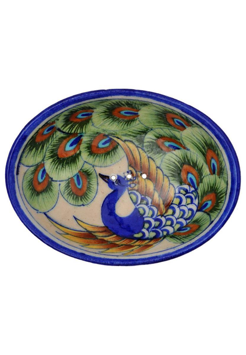 marlowe nature Pottery Seifenschale blau 13x9x2 cm Keramik