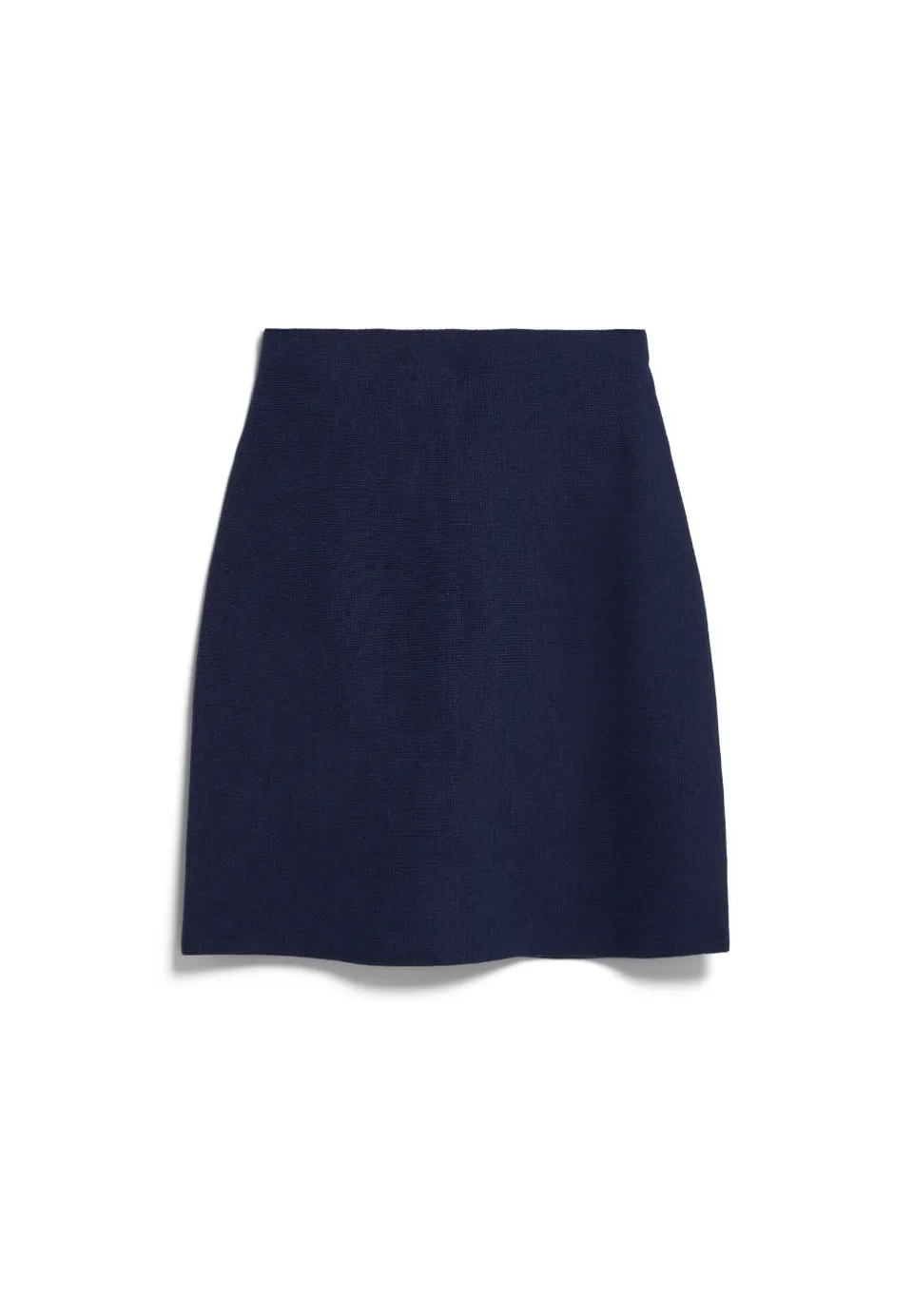 marlowe nature Compact Knit Skirt Rock tinted navy Bio-Baumwolle