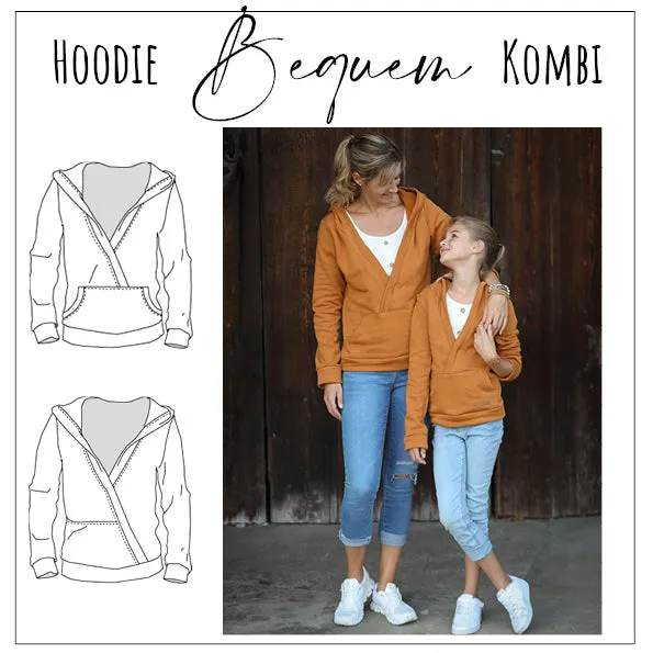 Moeve Design Hoodie Bequem Partnerlook Hoodie Gr.104-164 32-52