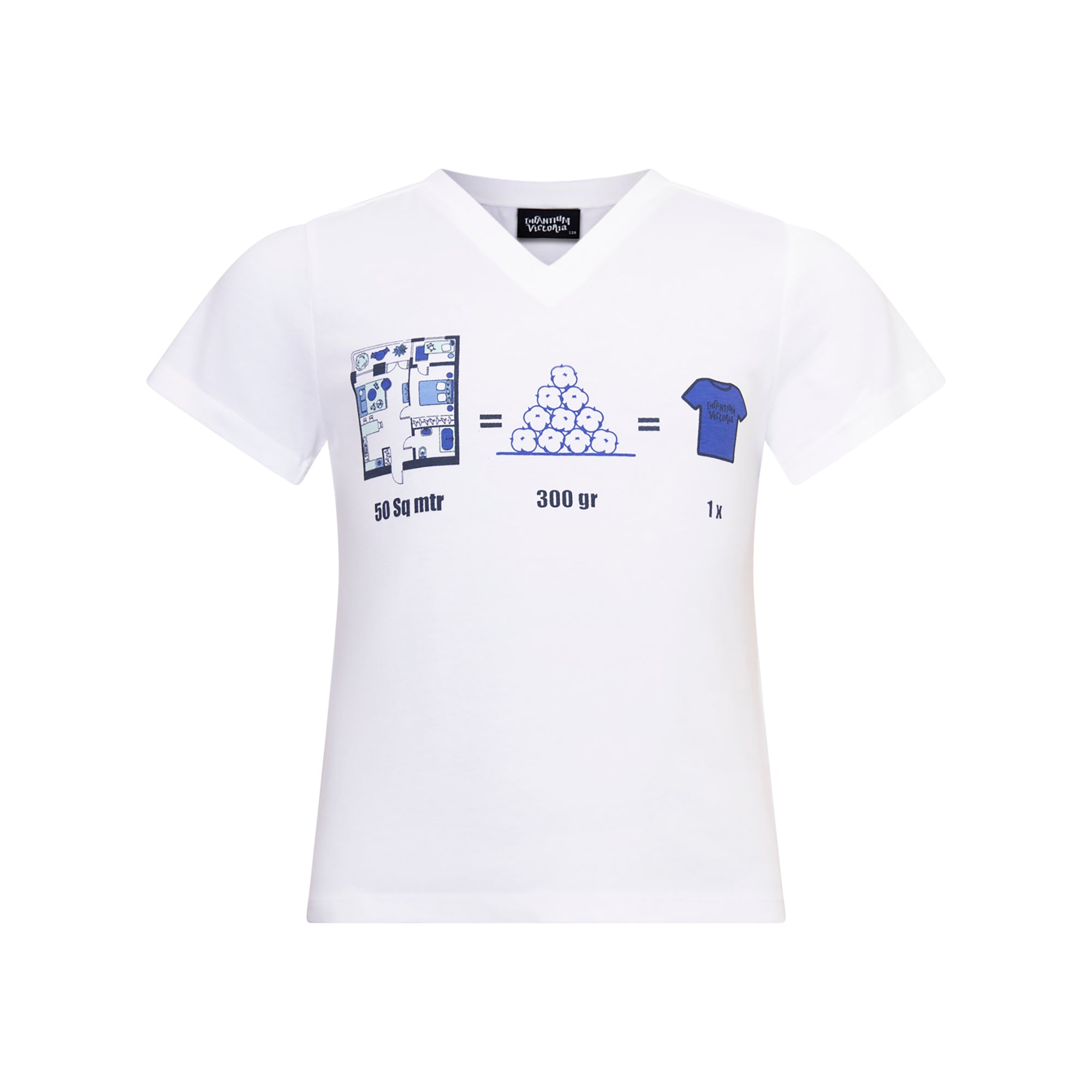 Infantium Victoria Infographics T-Shirt weiß Bio 92-152