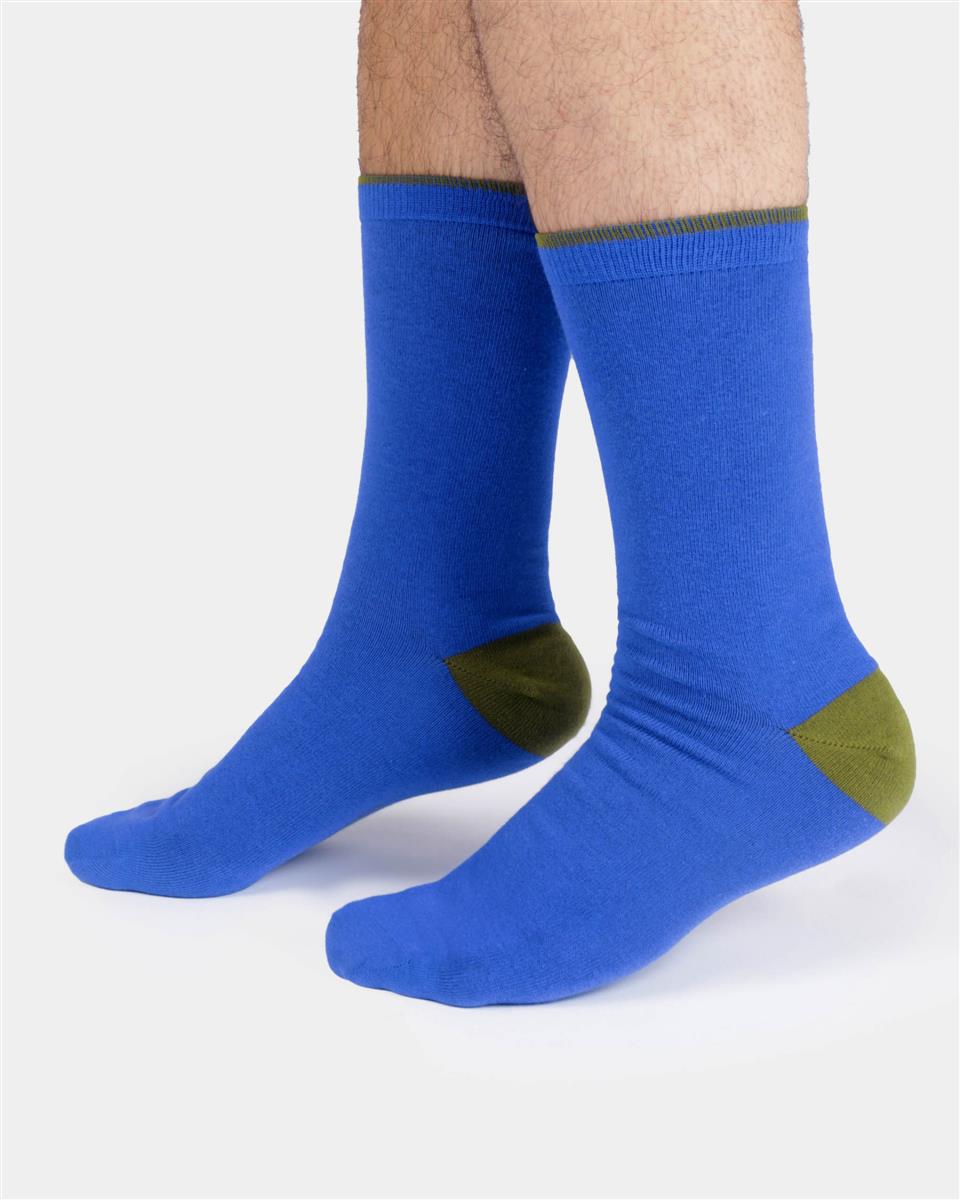 marlowe nature Modal Tipped Crew Socks brick red 41-47