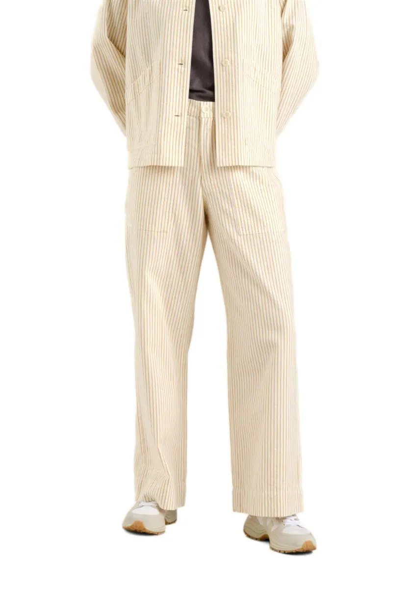 Marlowe Nature Workwear Pants Vara Work Stripe Hose yellow XS Bio
