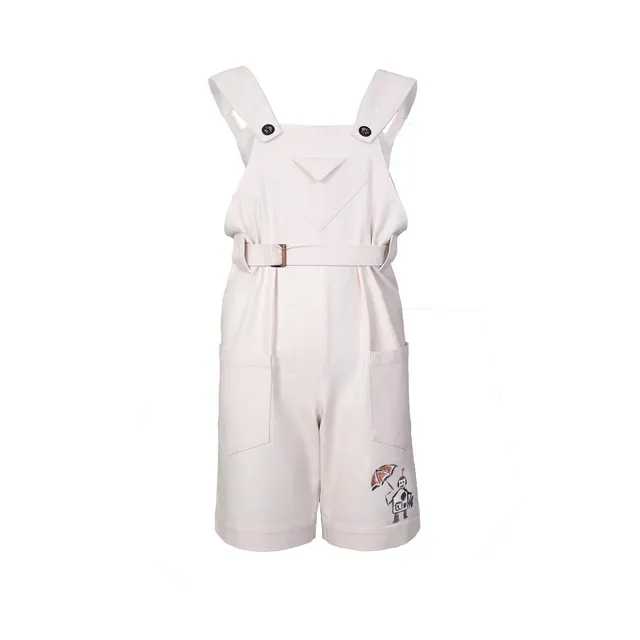 Infantium Victoria Hand-painted Overall Latzhose Weiß 104 Canvas