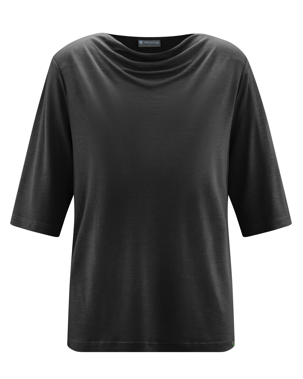 marlowe nature Wasserfallshirt azure Lyocell-Hanf