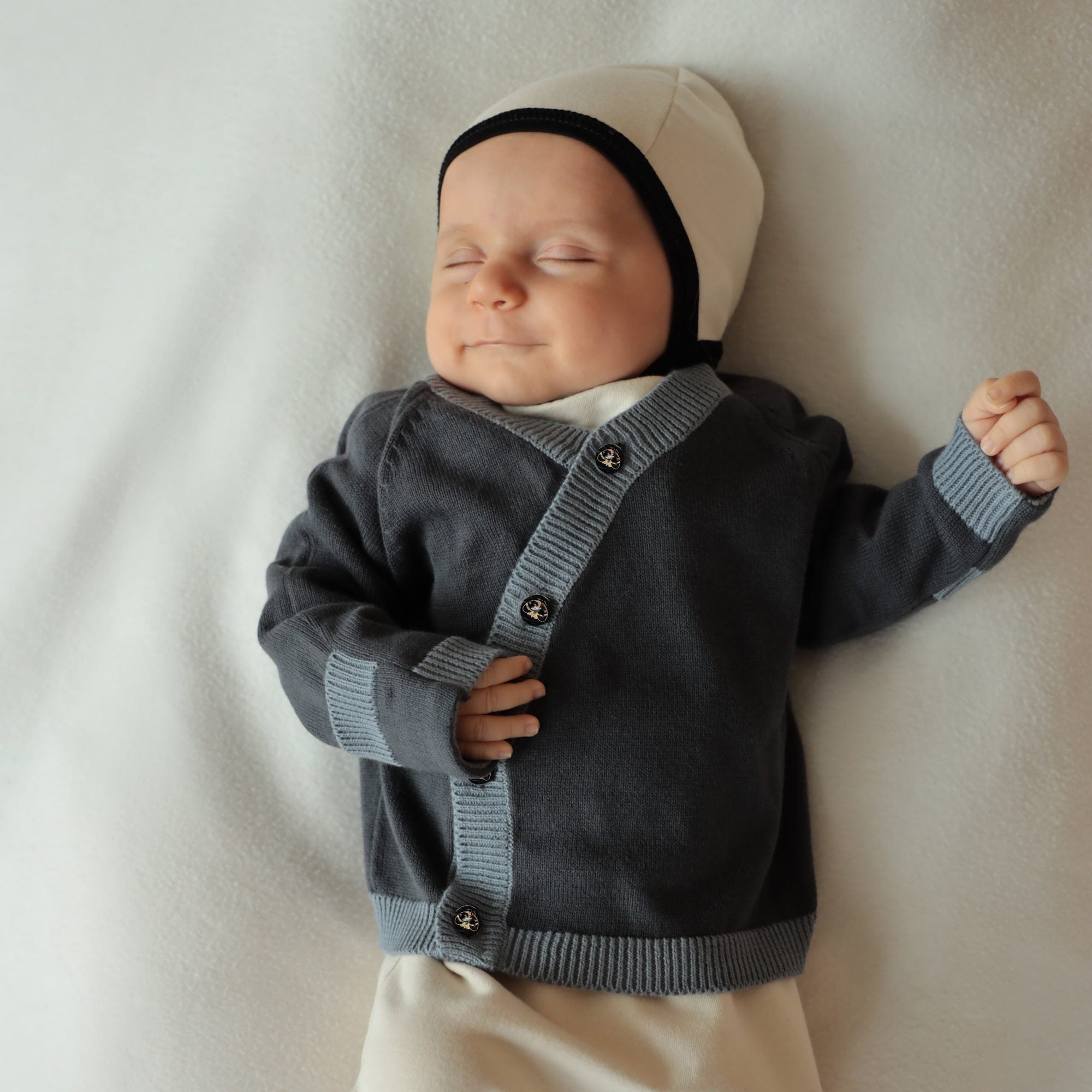Infantium Victoria Baby Set 3-tlg. pfirsich Gr.50-56 Bio-Baumwolle