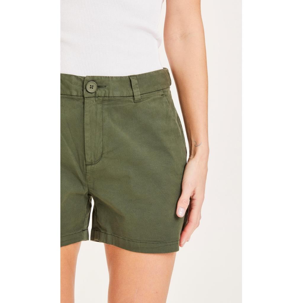 marlowe nature Willow Chino Shorts burned olive Bio-Baumwolle