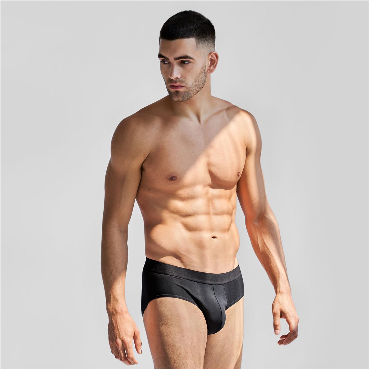 Marlowe Nature 3-Pack Brief Slip black Bio-Baumwolle 3er