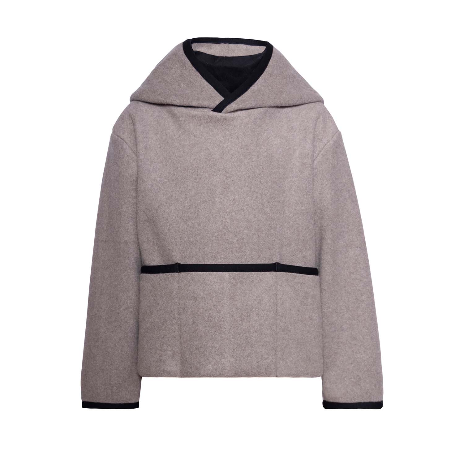 Infantium Victoria Fleece Pullover Hoodie Beige Kapuzenpulli Baumwolle