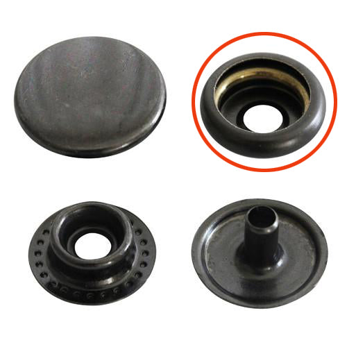 Kam Snaps Metal Snaps Druckknöpfe antik messing 50 Kappen
