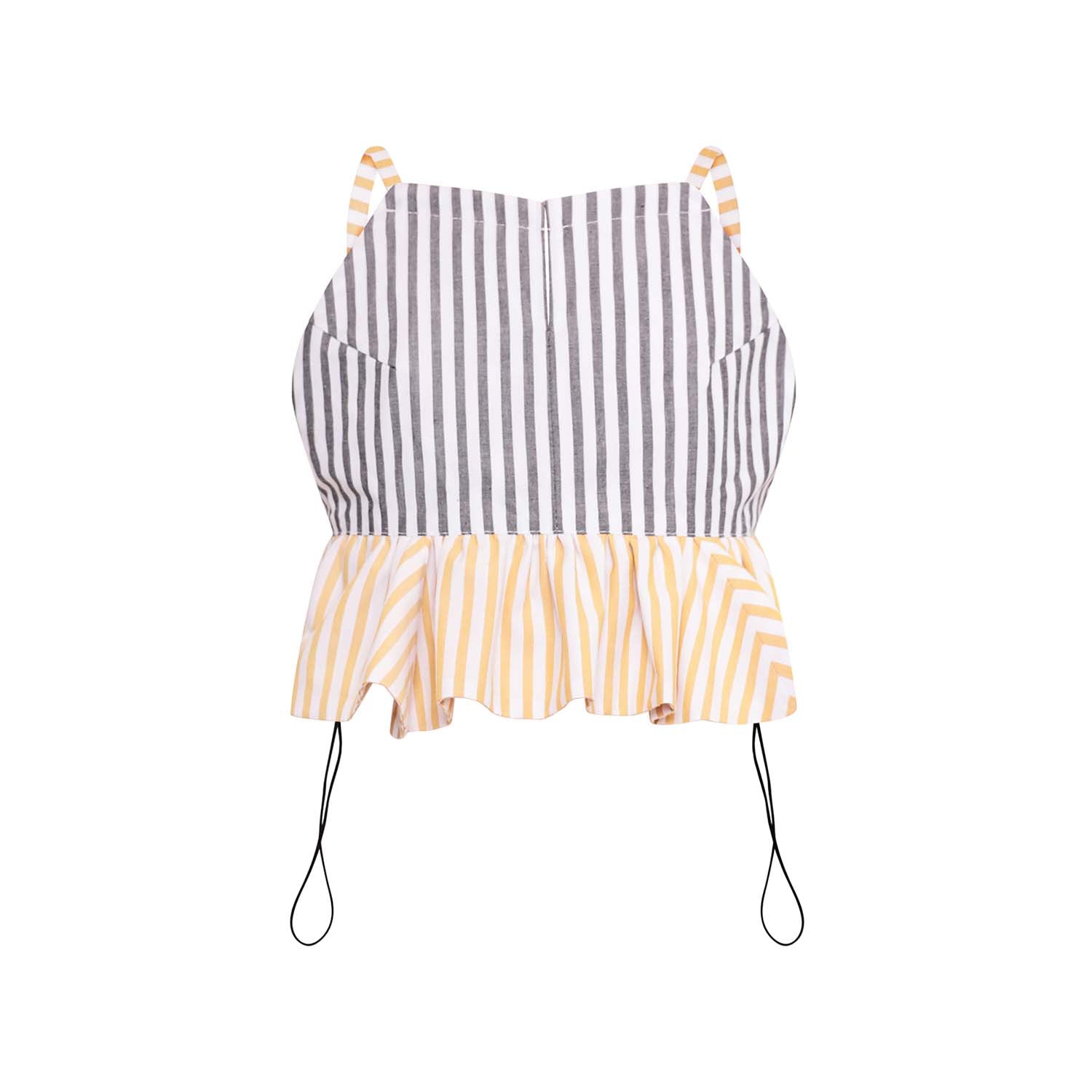 Infantium Victoria Striped Crop Top gestreift Bio-Baumwolle