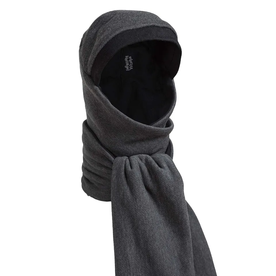Infantium Victoria Grey Scarf-Hat Schalmütze 98 Grau Baumwolle