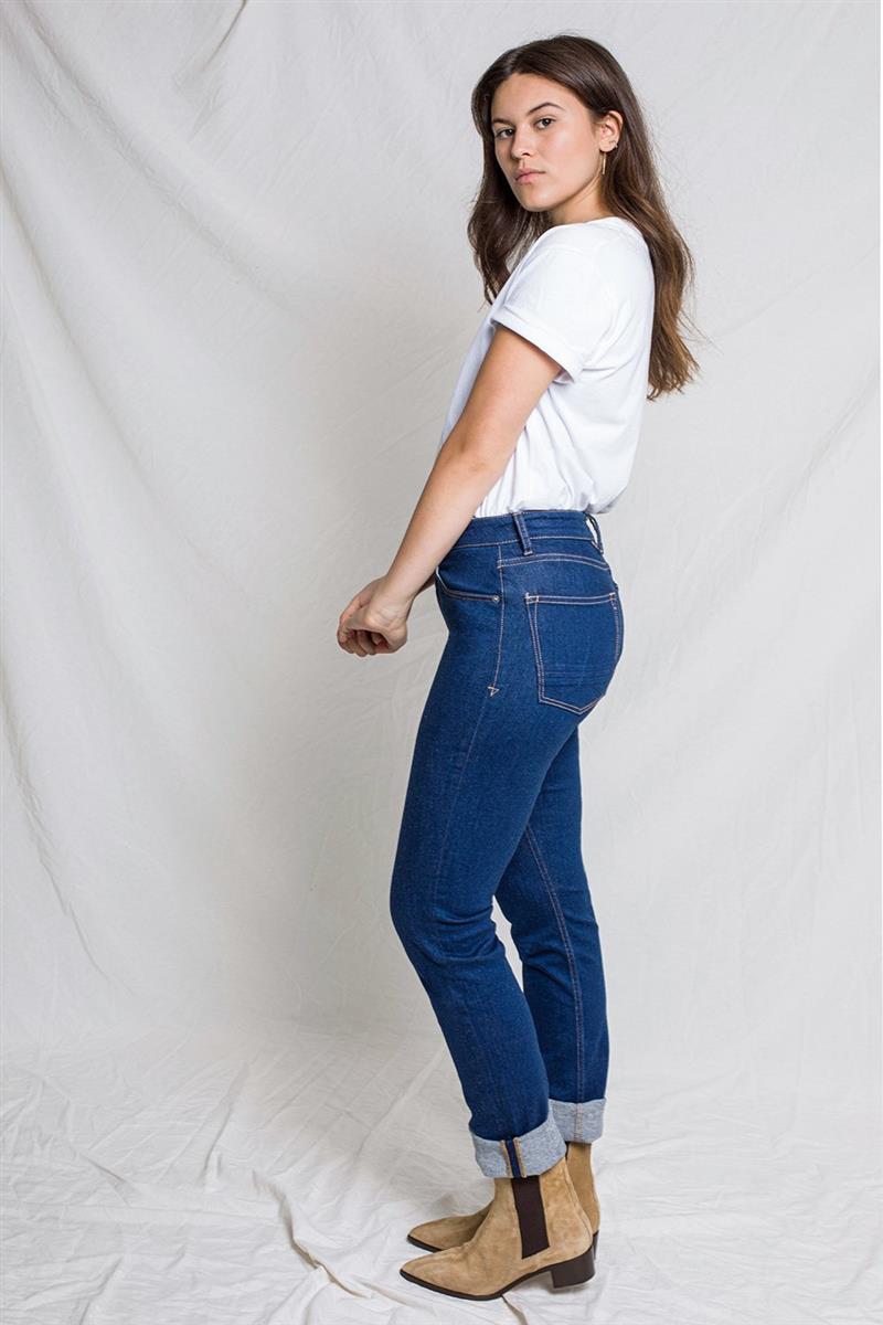 Kuyichi Sara Straight Damenjeans rinse 28/32 Bio-Baumwolle