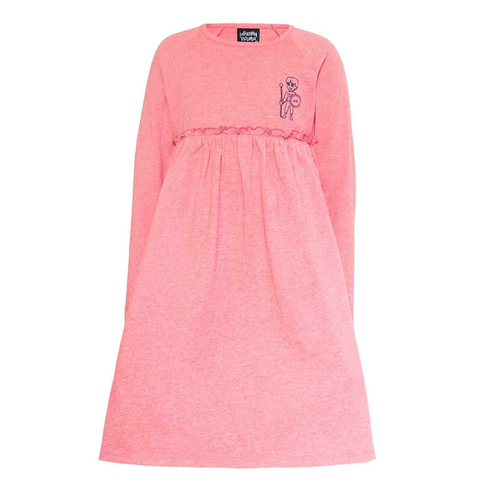 Infantium Victoria Kleid Rosa 128 Bio-Baumwolle Stickerei