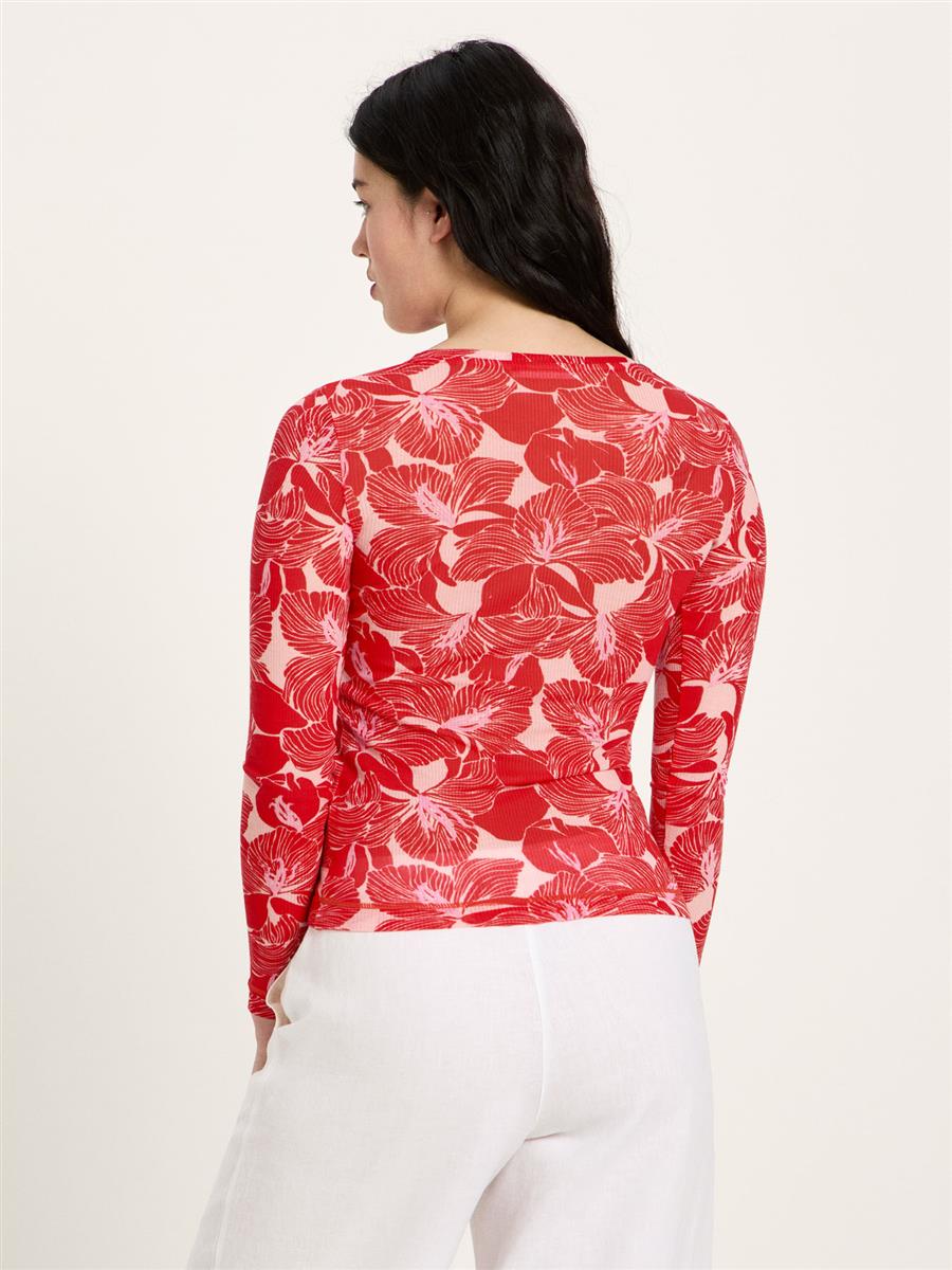 Lanius Langarmshirt Print animal stripes rose 38 Lyocell