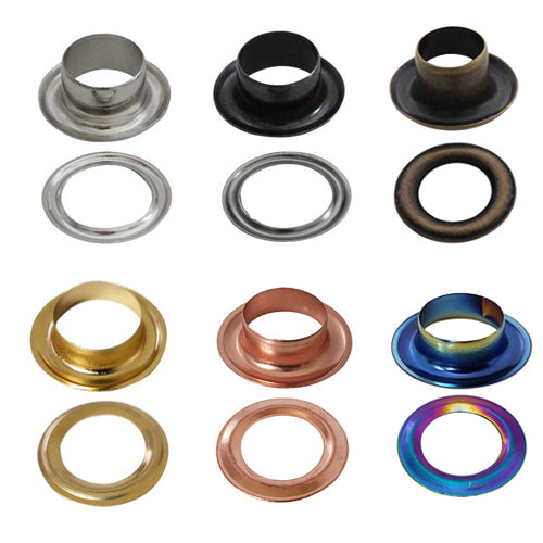 Kam Snaps Grommets Metallösen Silber 5,1mm 50 Sets